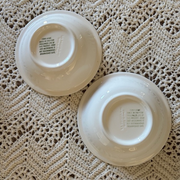 Furio Home Christmas Tree Bowls Soup Sponge Paint Made in Italy Lot Bundle of 2 - Picture 2 of 3